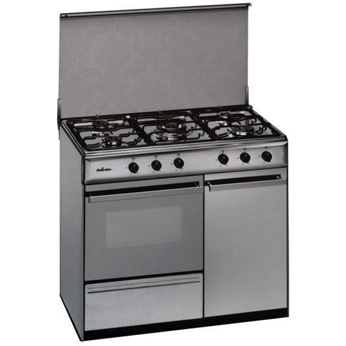 Cuisiniere Au Gaz Butane Meireles 90 Cm 114 L Inox Blanc Achat