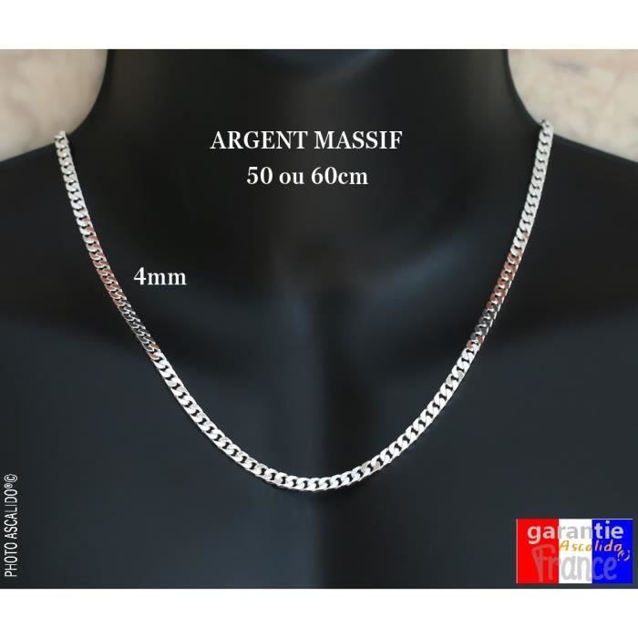 VERITABLE EN ARGENT 925 collier chaîne blindé Femmes Hommes Argent Chaîne Collier