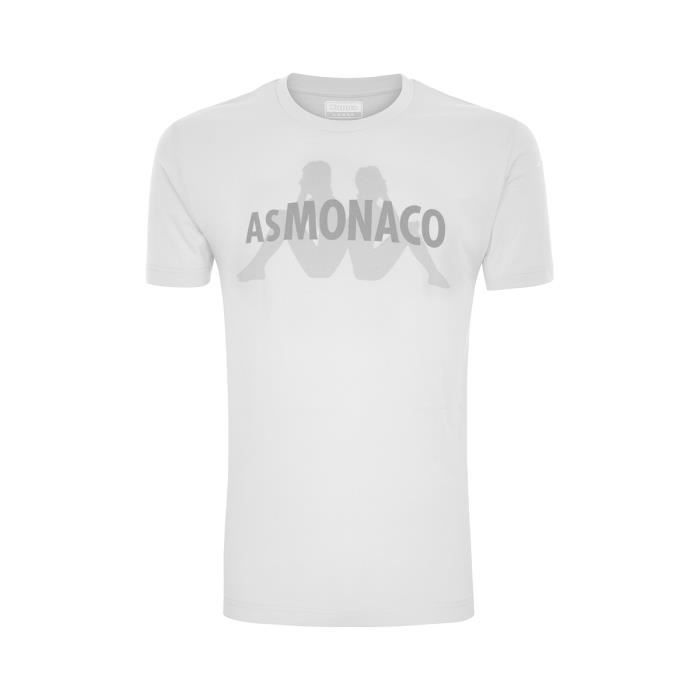 Kappa - T-Shirt Enfant Avlei As Monaco Blanc