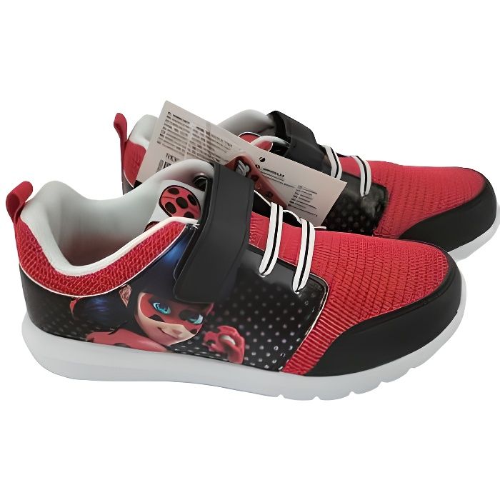 Basket Miraculous chaussures sport Ladybug rouge Cdiscount Chaussures