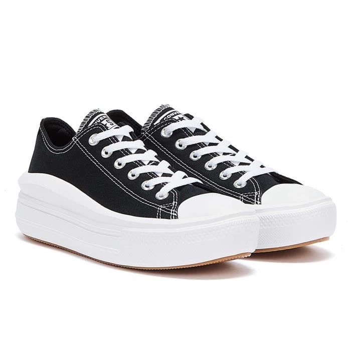 Converse Baskets Converse Move Platform Ox Noir / Blanc pour Femmes - EU 41.5 - Lacets - Plateau - Textile