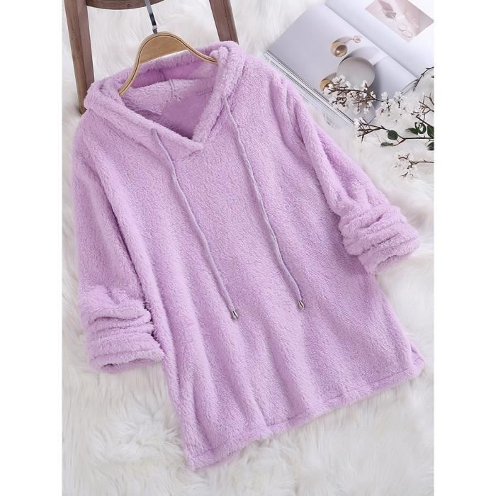 Pyjama CV27R Sweats à capuche unis Noir - Prêt-à-Porter