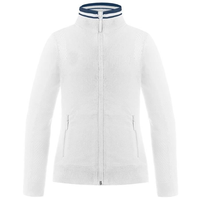 Poivre Blanc Veste Polaire Micro Fleece Sweater 1540 White Fille