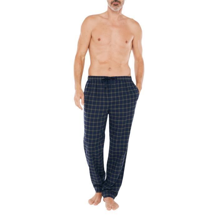 Pantalon De Pyjama Homme En Coton Doux - Bas De Pyjama Confortable Pour Nuit Et Détente à La Maison - 9