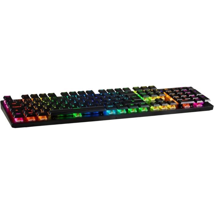 Clavier Gamer - ONLAN - CA-290 - Mécanique Switch Rouge - Rétroéclairé RGB - Anti-Ghosting