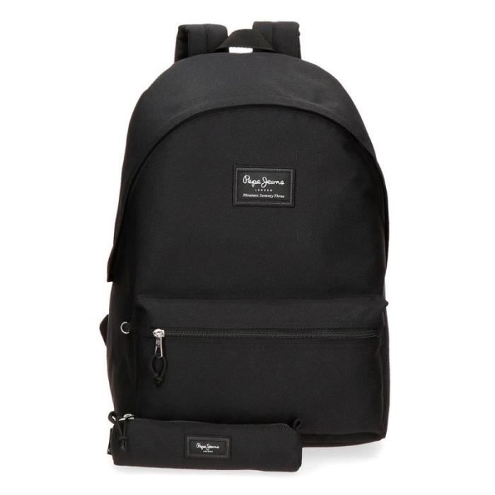 Sac à dos - PEPE JEANS LONDON - Aris Evergreen - Noir - Polyester - 31x44x175 cm