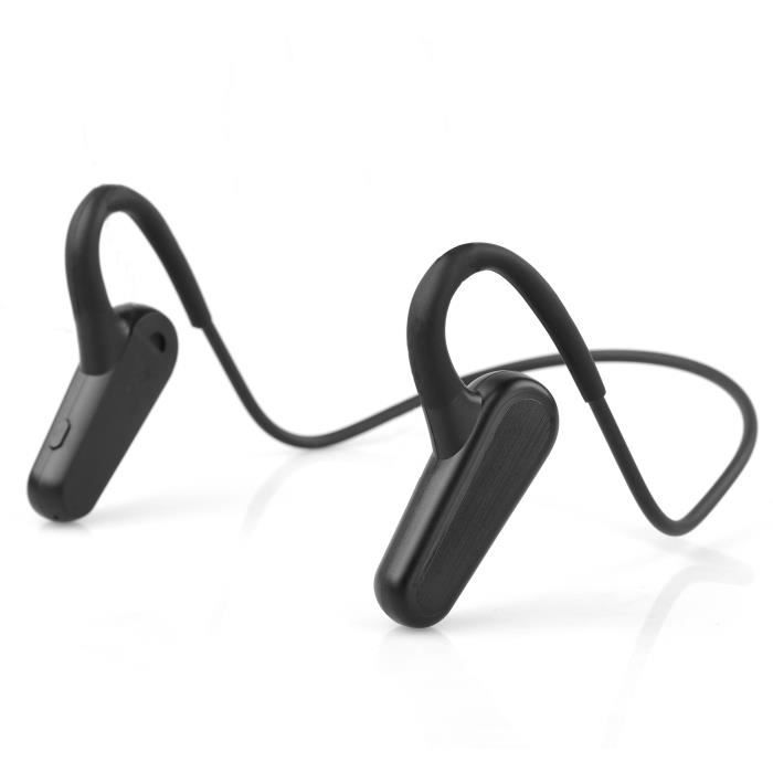 RC Écouteurs sans Fil à Conduction Osseuse, Casque Bluetooth pour Sport Course Vélo, -Noir
