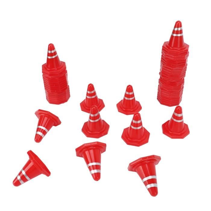 Set De 5 Panneaux De Signalisation Routière – Jouet éducatif En Plastique ABS – Rouge – Pour Enfants Dès 3 Ans – Apprentissage Sécurité Routière