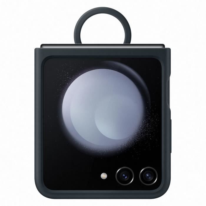 Coque et étui téléphone mobile Samsung Coque silicone avec anneau Z Flip 5 Marine