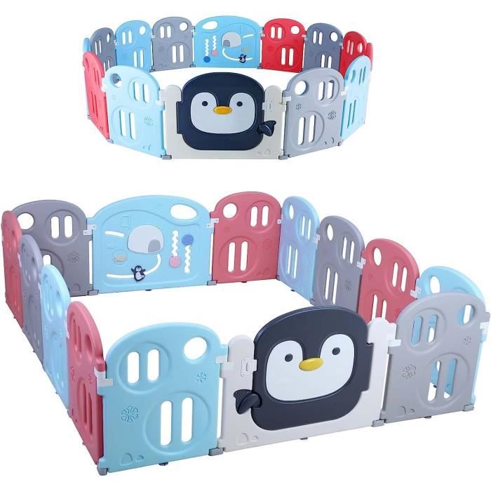 Parc Bébé Modulable Prokoke Avec Tapis - 16 Panneaux Porte, Jeu D' activités, Bords Rembourrés - Tailles Variables (ex: 160x120cm) Aire De Jeu Bébé Anti-choc Parc Bébé Modulable Prokoke Avec Tapis - 16 Panneaux Porte, Jeu D' activités, Bords Rembourrés - Tailles Variables (ex: 160x120cm) Aire De Jeu Bébé Anti-choc