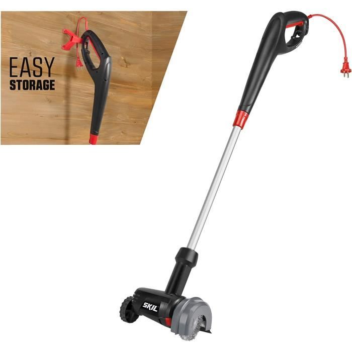 Désherbeur Électrique Skil 500W - Brosse Fil Acier, Téléscopique, 3000 Tr/min