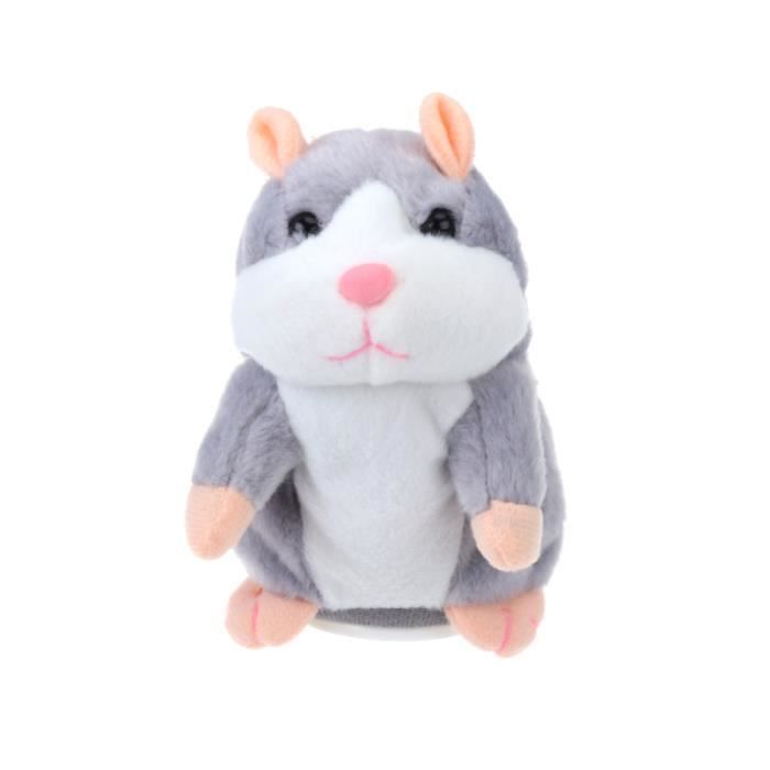 Hamster qui parle drôle en peluche répète ce que vous dites Mimicry Pet Toy Record électronique jouet en interactif pour POUPEE
