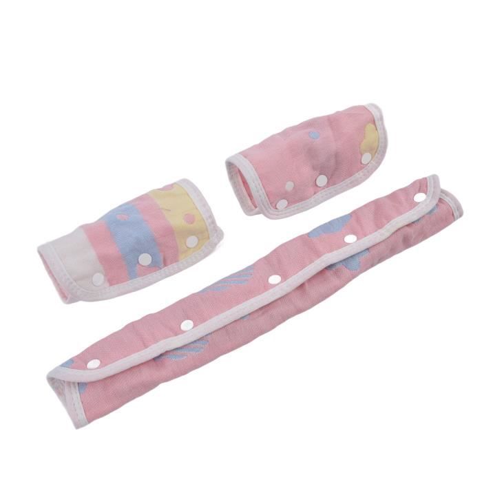 Protège-Ceintures De Sécurité Universel Pour Siège Auto Enfant - Housse Douce Noir/Gris - JONJEA