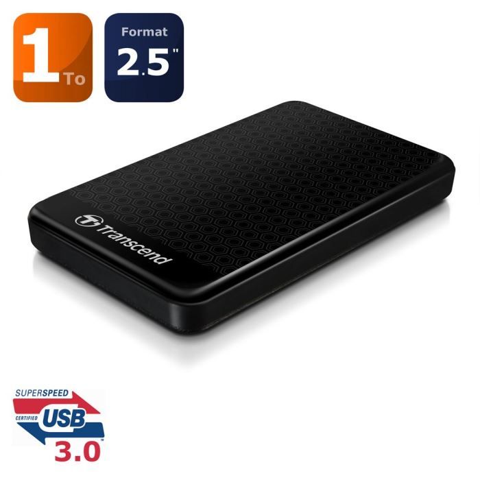 TRANSCEND Disque dur externe HDD StoreJet 2.5 A3 - 1 To