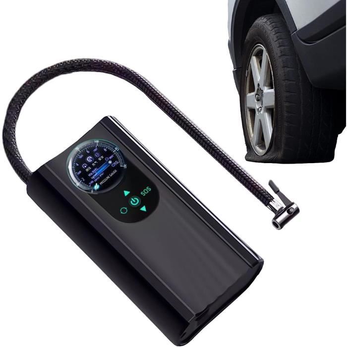 Gonfleur de pneu de voiture numérique outil pneumatique compresseur d'air  portable pompe de pneu de voiture automatique 12v pompe à air électrique  gonflage des pneus avec jauge de pression des pneus 