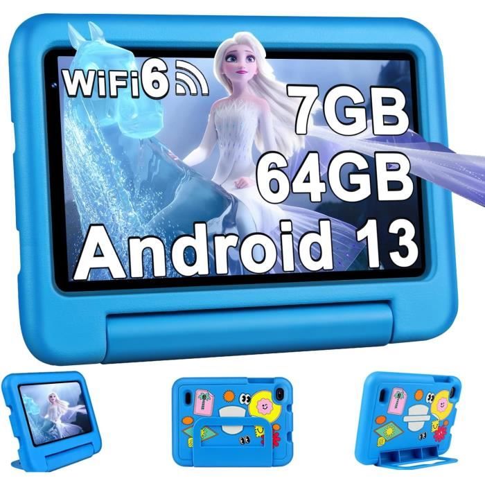 Tablette Enfants Android 12 Avec Wifi, Tablette 7 Pouces, Quad Core 2