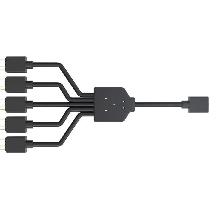 Contrôleur ARGB Pour Câble Répartiteur 3 Broches 5V - Éclairage LED PC SATA RVB