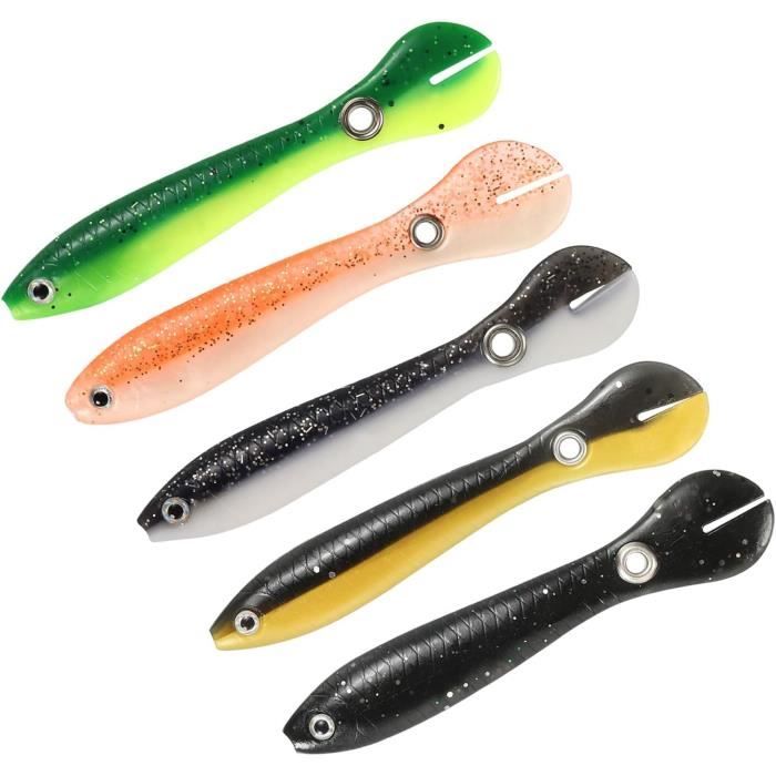 4 Leurres De Pêche Popper Coulants 23g - Eau Salée Et Douce - Multicolore