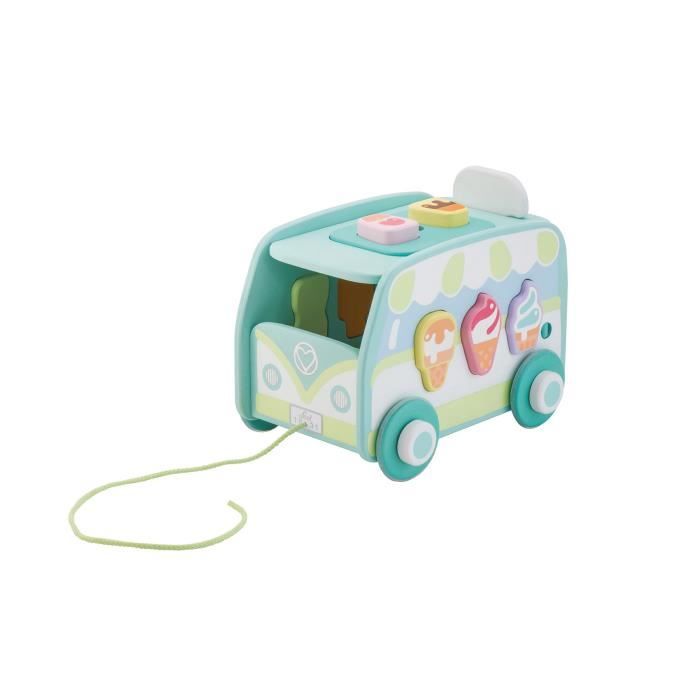 Trudi Jeu Emboitement En Bois Camion De Glace Cdiscount Puericulture Eveil Bebe