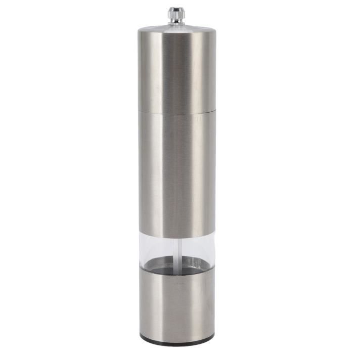 Moulin à Poivre - Bistro Chef Inox - Couleur Gris Inox - Taille 10 Cm - Cuisine