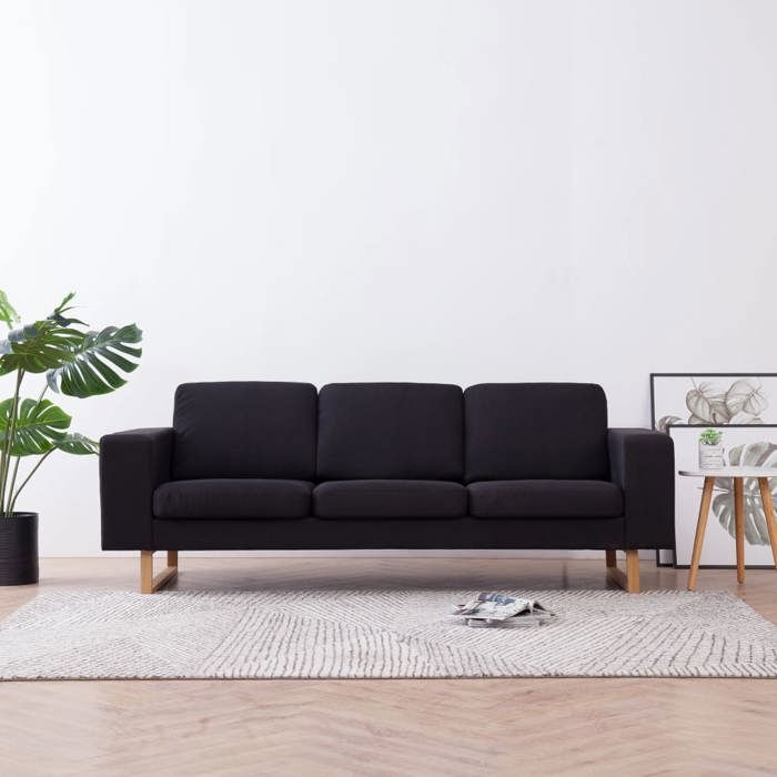 vidaXL Canapé à 3 places Banquette Sofa de Salon Causeuse Meuble de Salon Mobilier de Salon Maison Salle de Séjour Intérieur 281390