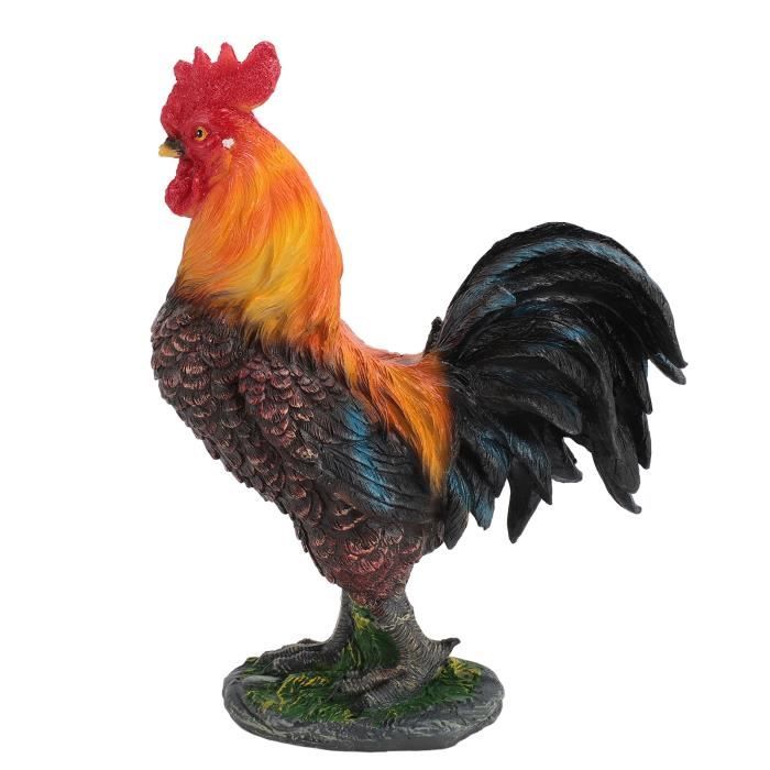 Statue Poule Amusante En Résine Pour Jardin - Décoration Extérieure Colorée - Cadeau Original