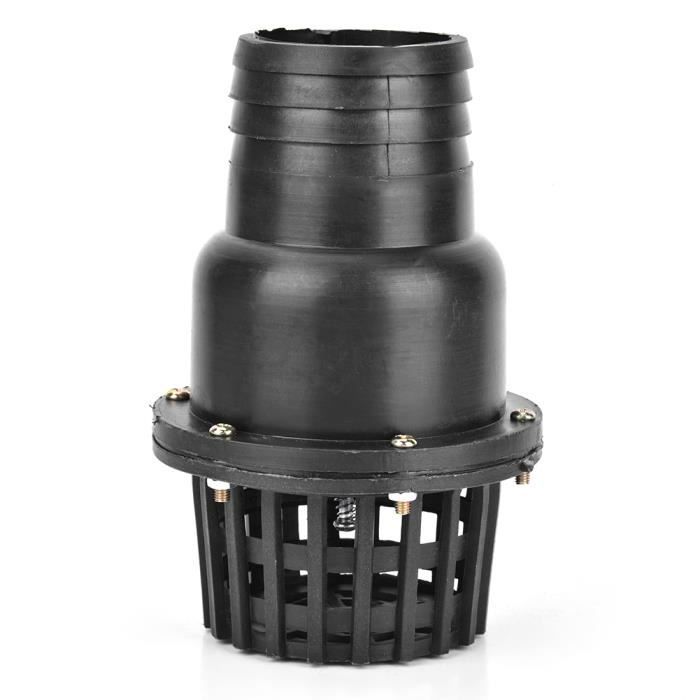 YOSOO Vanne D'eau Clapet Anti-retour Plat Basse Pression En PVC Noir Pour Pompe à Eau (3in