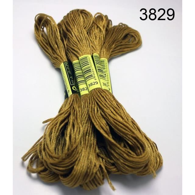 CABODYALS 12 Écheveau 96M Fil à Broder Violet Dégradé 6 Brins Polyester