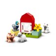 LEGO® 10949 DUPLO® Town Les Animaux de la Ferme Jouet avec Figurines du Canard, Cochon et Chat pour Enfant de 2 Ans et +-1