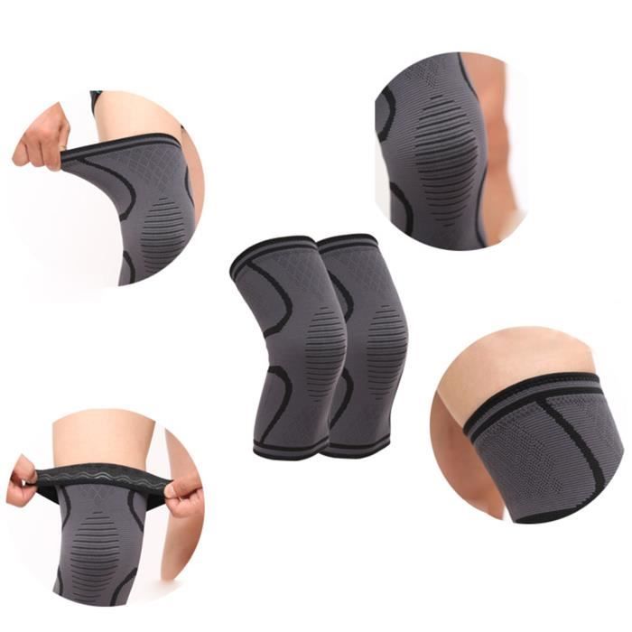 2 genouillères maintien protection des genoux attelles pour articulation  musculation sport rééducation genou gauche et droit - Cdiscount Santé -  Mieux vivre