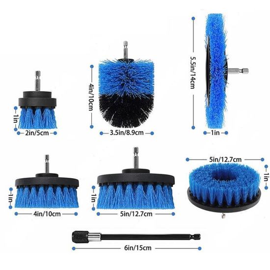 Brosse de lavage souple 250MM bleu
