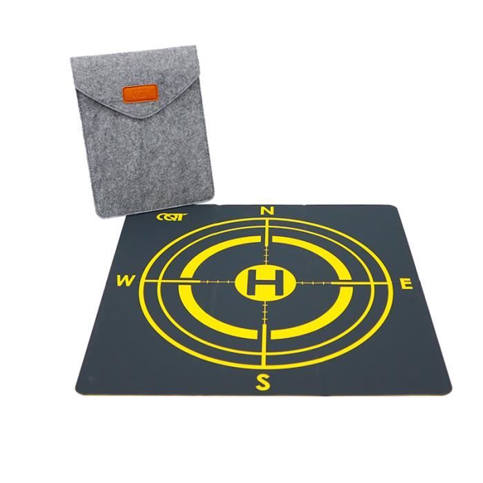 Tapis D’atterrissage Drone 80 Cm – Hexagonal Pliable – Cuir Imperméable – Pour Mavic, Phantom, Mini, Autel