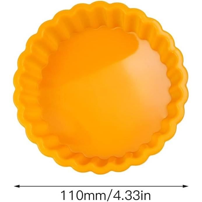 Lot 2 Moules à Gâteau En Silicone Rond Antiadhésif 31x28.5 Cm - Pour Cheesecake, Tartes, Gâteaux Mousse - Résistant Chaleur -40°C à 230°C