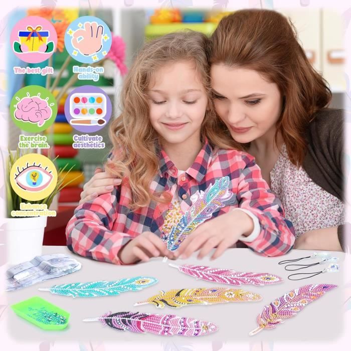 Jinxful Cadeau Fille 5 6 7 8 9 10 Ans, Kit Diamond Painting Enfant Licorne,  Loisir Creatif Jouet Peinture Diamant Enfant Bricolage Activite Manuelle  Cadeaux 5-12 Ans : : Jeux et Jouets