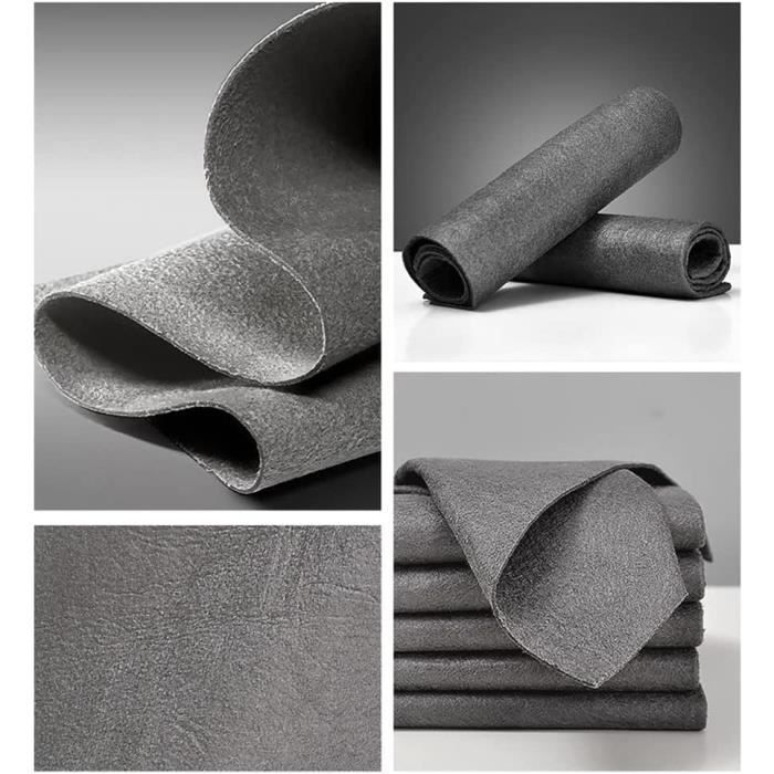 Chiffons Microfibre Magiques – Lot De 5, Épais, Sans Peluches (30x40 Cm)