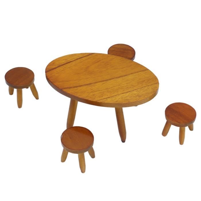 1:12 Maison de Poupée en bois Bureau Table de Bureau Miniature Modèle