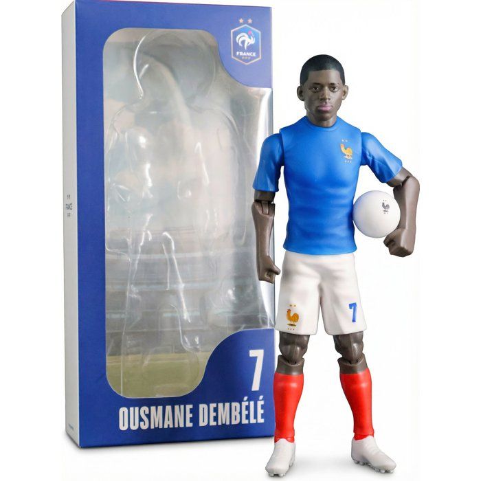 MINIX – Figurine Ousmane Dembélé – Équipe De France – Coupe Du Monde – Mini Figurine 7 Cm – PVC – Boîte Présentation – Collection Officielle