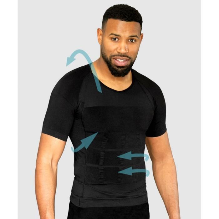 T shirt Correcteur de Posture Homme Smart Shirt Compression