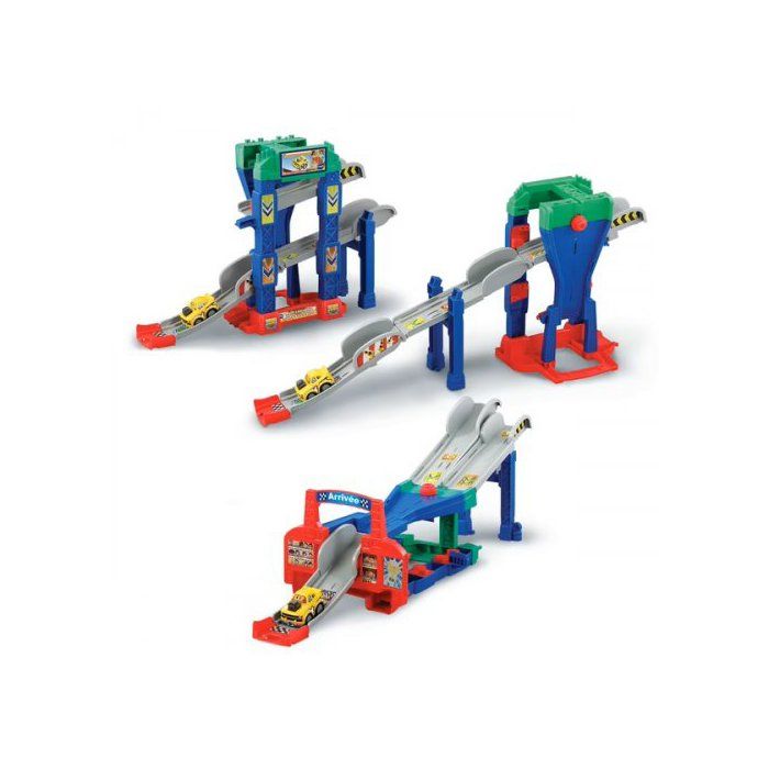 Circuit Tut Tut Bolides - Pack Multipiste Twist 46 Pièces - Avec Accessoires - Pour Enfants 1-5 Ans