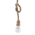 HURRISE corde de chanvre de lampe Pendentif en corde de chanvre vintage support de base d'ampoule pour lampe 85-265V (4m 2 têtes)-2