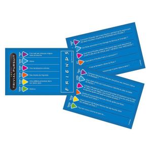 JEU SOCIÉTÉ - PLATEAU TRIVIAL PURSUIT - Friends - Format de voyage 600 q JEU SOCIÉTÉ - PLATEAU TRIVIAL PURSUIT - Friends - Format de voyage 600 q