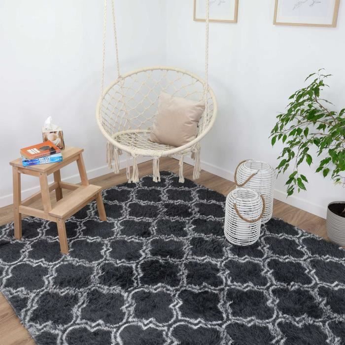 Amazinggirl Tapis Salon Shaggy 200 x 300 cm - Descente de lit Chambre