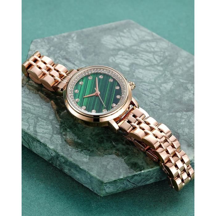 Montre acier shop or femme