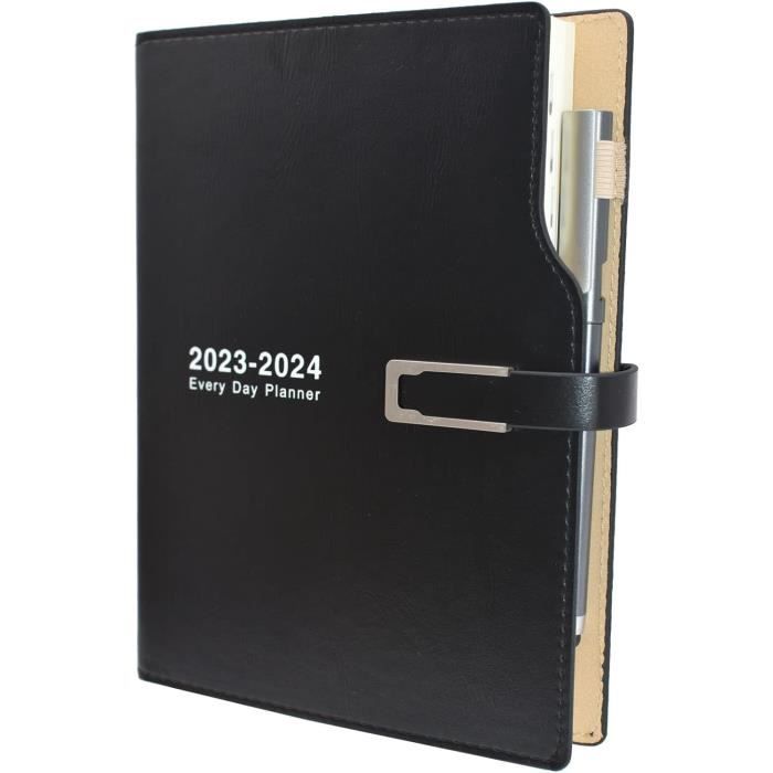 Agenda académique 2024 format A5, jour par page, agenda journalier