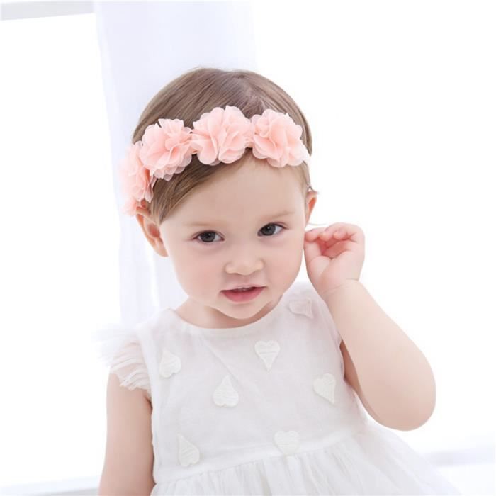 Bandeau Bebe Fille 6-12Mois Bandeaux Hiver Serre-Tête Toddler Infant Baby  Boys Girls Stretch Floral Hairband Headwear 3 Ans[x16461]