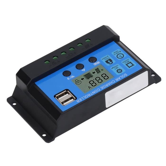 HUACHEN-CHAO PWM Contrôleur Solaire CMP12 10A 12V / 24V Surveillance Du Système D'énergie Solaire Contrôleur De Charge Solaire