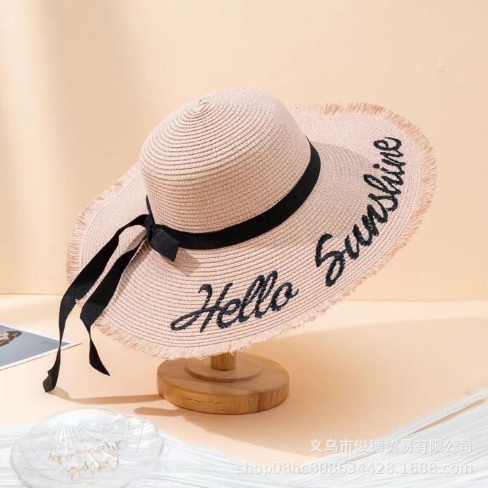 Chapeau de disquette pliable à larges bords Chapeau de plage de voyage de piscin Chapeau de disquette pliable à larges bords Chapeau de plage de voyage de piscin