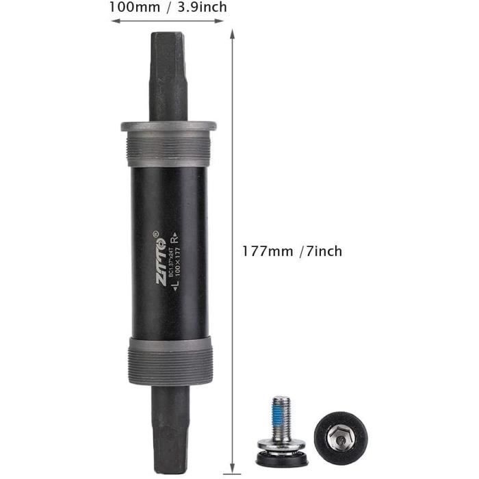 Boîtier De Pédalier Vélo Avec Roulements Scellés - Pour Cadre 68 Mm - Dimensions 68 X 120 Mm - Aluminium - Compatible VTT