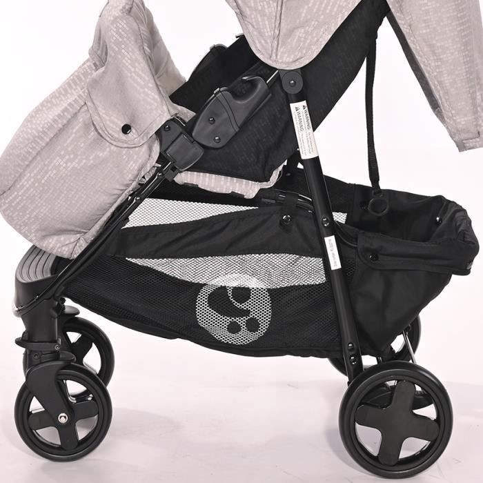 Poussette compacte citadine canne avec couvre jambes Martina