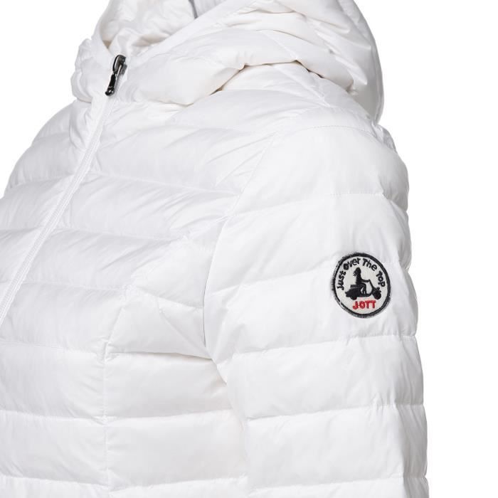 JOTT Doudoune a Capuche Cloe Blanc Femme Blanc Cdiscount Pret a Porter